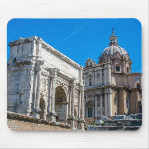 Roman Forum ruins in Rome, Italy Mouse Pad