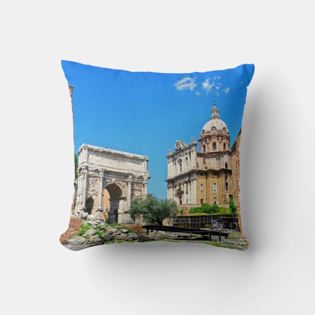 Roman forum throw pillow (Front)