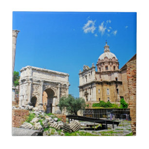 Roman forum tile
