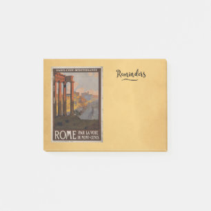 Roman Forum Vintage Travel Advertisement Post-it Notes
