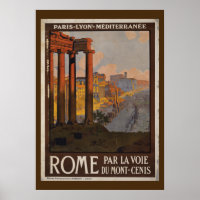 Roman Forum Vintage Travel Advertisement