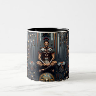 Roman Gladiator Two-Tone Coffee Mug