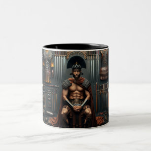 Roman Gladiator Two-Tone Coffee Mug