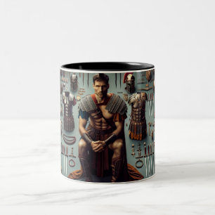 Roman Gladiator Two-Tone Coffee Mug