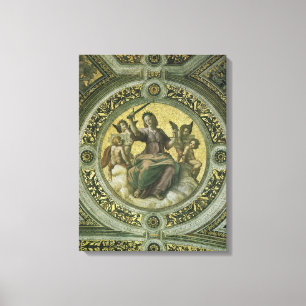 Roman Goddess Justice with Angels by Raphael Canvas Print
