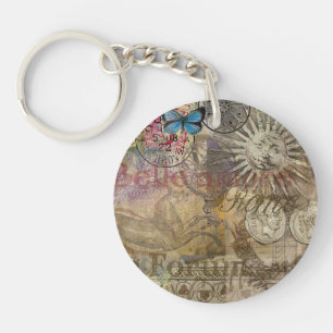 Roman History Italy Travel Vacation Holiday City Keychain