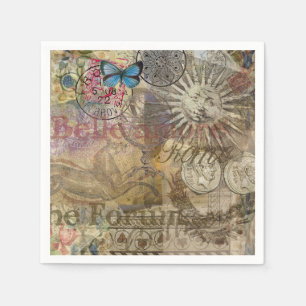 Roman History Italy Travel Vacation Holiday City Napkin