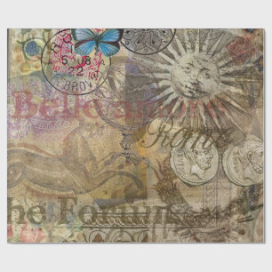 Roman History Italy Travel Vacation Holiday City Wrapping Paper