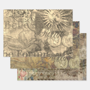 Roman History Italy Travel Vacation Holiday City Wrapping Paper Sheet