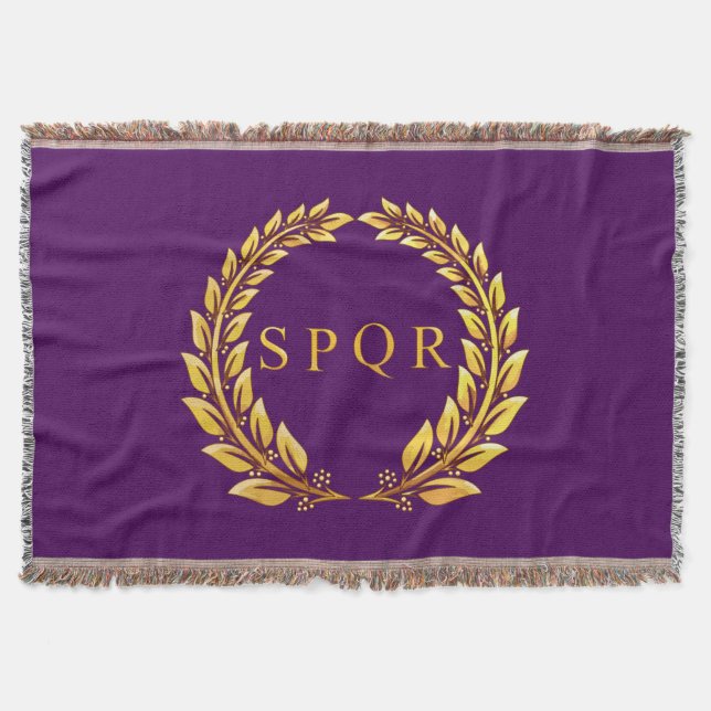 Roman Imperial SPQR Throw (Front)