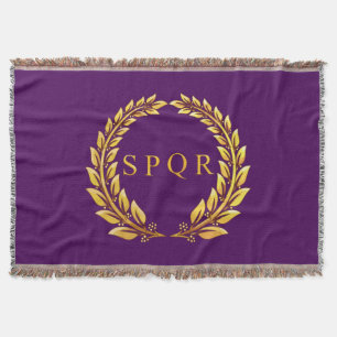 Roman Imperial SPQR Throw Blanket