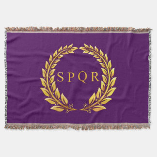 Roman Imperial SPQR Throw Blanket