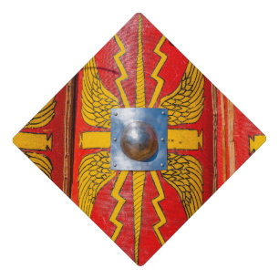 Roman Military Shield - Scutum Graduation Cap Topper
