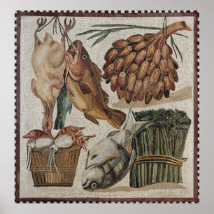 Roman Mosaic poster 24" x 25"