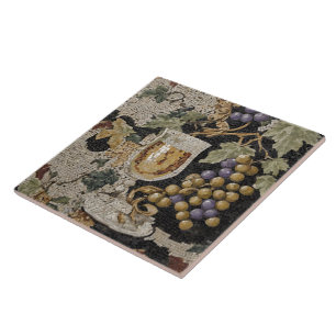 Roman Mosaic Style Wine Ceramic Tile