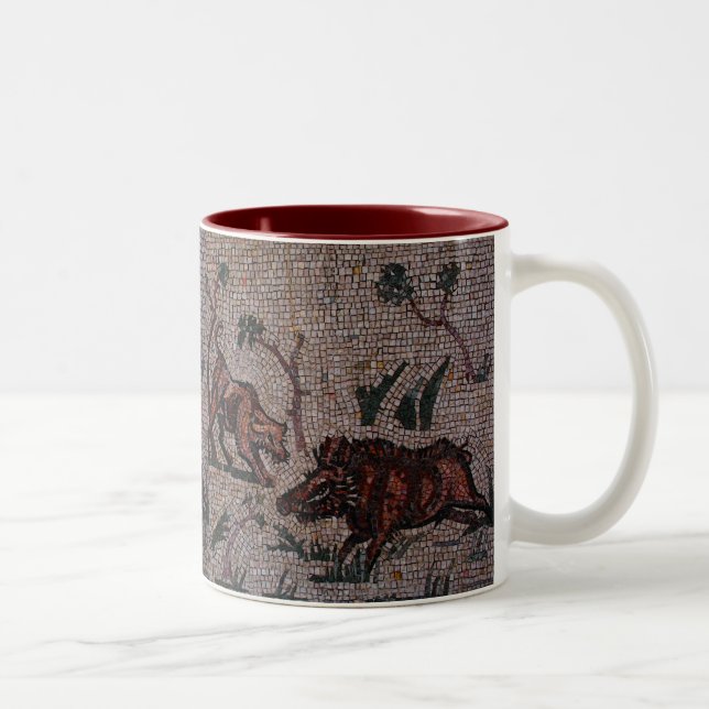 Roman Mosaic Two-Tone Coffee Mug (Right)