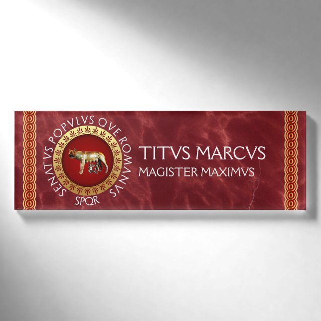 Roman Name Tag (Front)