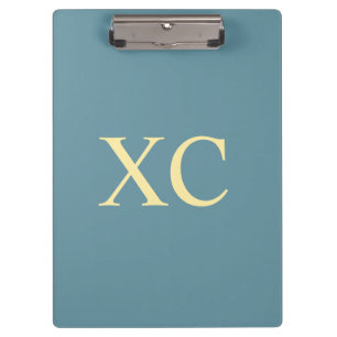 Roman Numeral 90 Clipboard