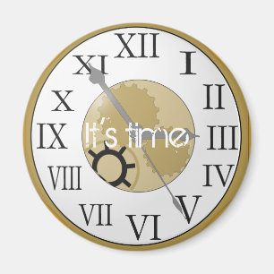 Roman Numeral Clock Magnet