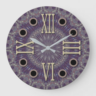 Roman Numeral winter refresh 001 Large Clock