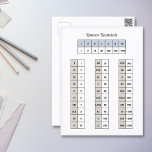 Roman Numerals Postcard<br><div class="desc">A Postcard with Roman numerals to send to a teacher, a friend or a kid. You could also use it as a reminder for you or your children!</div>