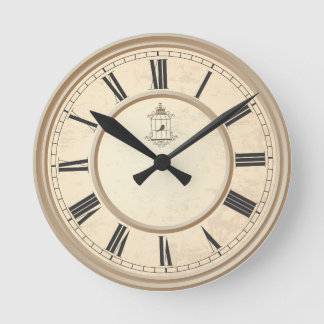 Roman numerals Roman numerals Round Clock