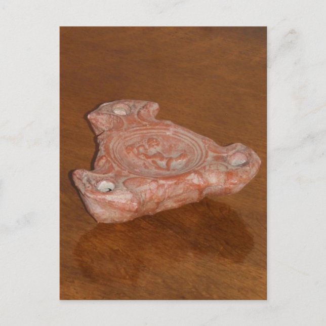 Roman Oil Lamp Postcard (Front)