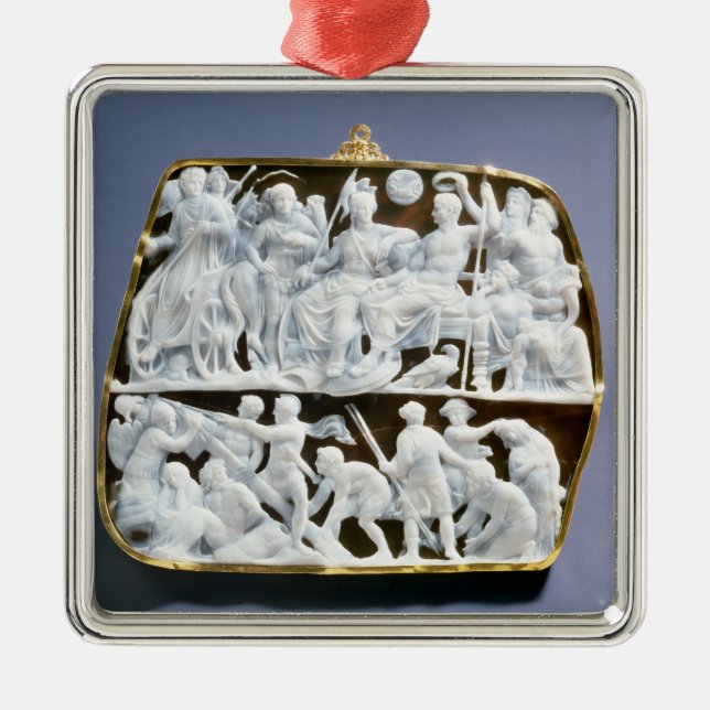 Roman onyx cameo, 1st century AD Metal Ornament (Front)