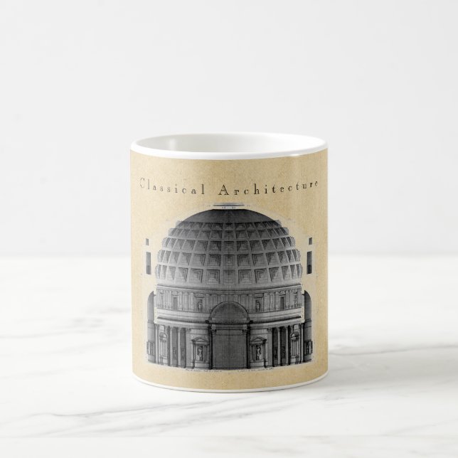 Roman Pantheon Classical Architecture Coffee Mug (Center)