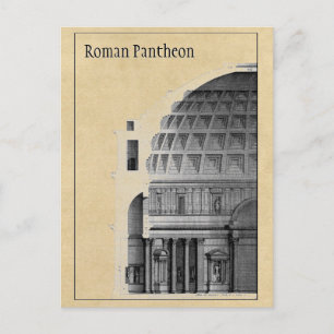 Roman Pantheon Classical Architecture Custom Postcard