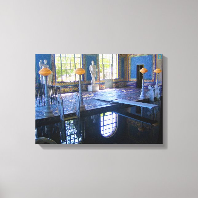 Roman Pool at Hearst Castle, California Canvas Print (Front)