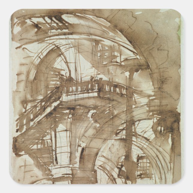 Roman Prison, c.1744-5 Square Sticker (Front)