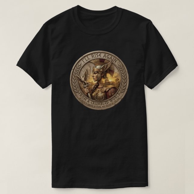 Roman Resilience: The Unconquerable Warrior  T-Shirt (Design Front)