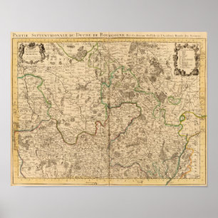 Roman roads and battlefields poster