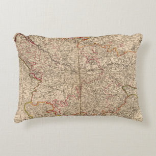 Roman roads and churches accent pillow