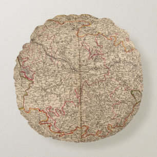 Roman roads and churches round pillow