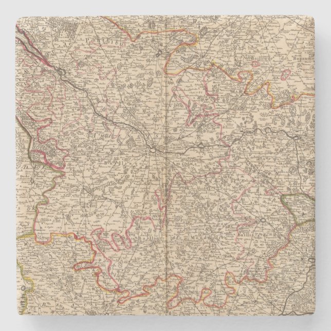 Roman roads and churches stone coaster (Front)