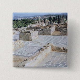 Roman ruins of the port of Emporion 2 Inch Square Button
