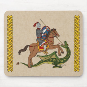 Roman Saint George and the Dragon Mouse Pad