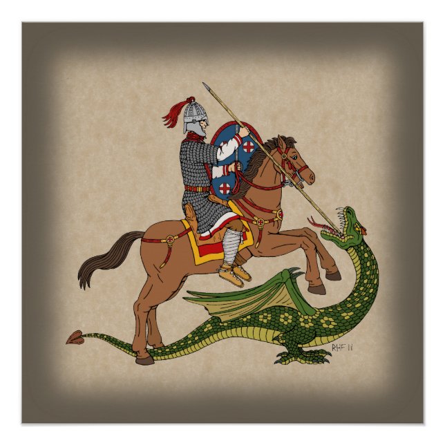 Roman Saint George and the Dragon Poster (Front)