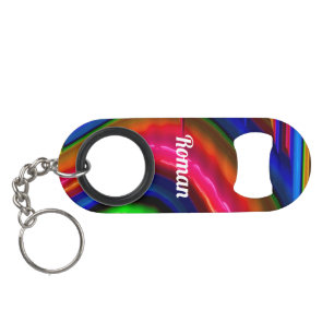 ROMAN ~ Seeping Colour ~ Original Fractal  ~  Keychain Bottle Opener