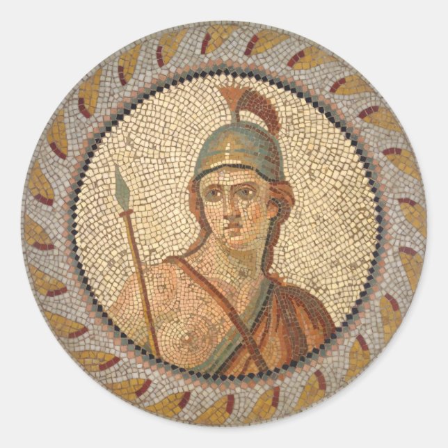 Roman Soldier Mosaic Sticker (Front)