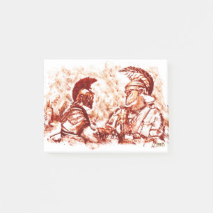 Roman soldiers post-it notes