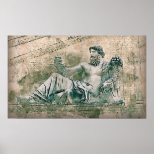 Roman Statue Poster