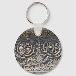 Roman stone keychain