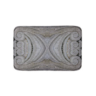 Roman Style Carved Lime Stone Curl Shell Shapes Bath Mat