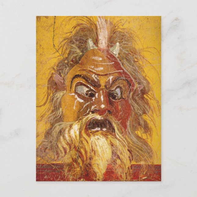 Roman Theatre Mask Postcard (Front)