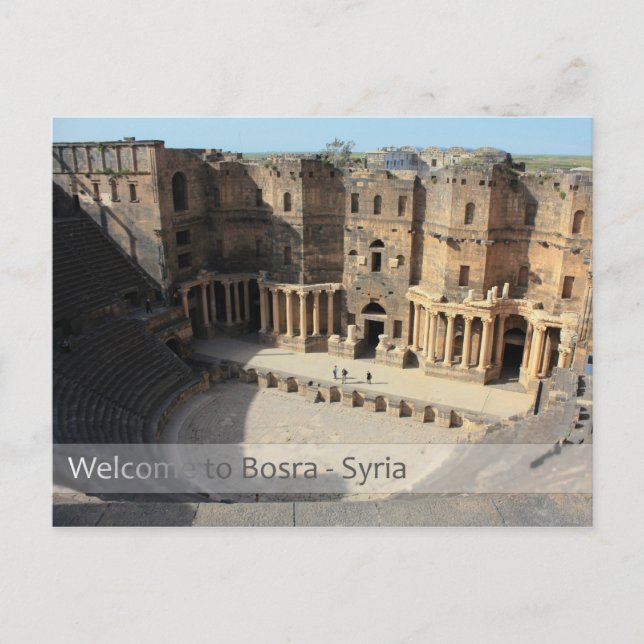 Roman theatre stage Bosra, Syria Postcard (Front)