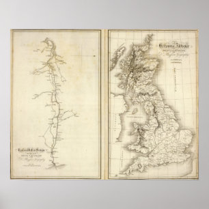 Roman Wall in Britain Poster