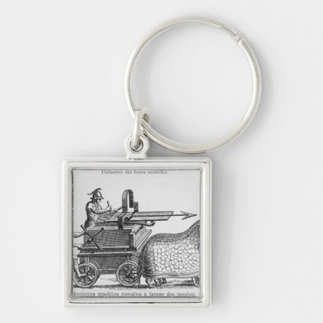 Roman war machine for firing javelins keychain (Front)